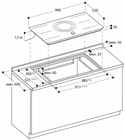 Индукционная варочная панель Gaggenau CI292101