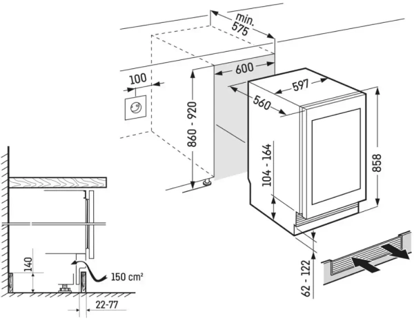 Встраиваемый винный шкаф Liebherr UWpri 3782 Vinidor Selection