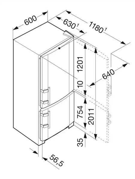 Холодильник Liebherr CNPbs 4013 Comfort NoFrost