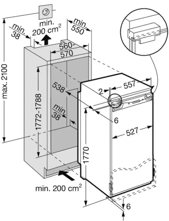 Холодильник Liebherr IKB 3660 PremiumPlus BioFresh