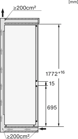 Встраиваемый холодильник Miele KFN 7795 C