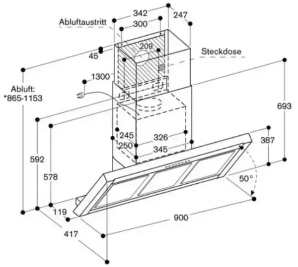 Вытяжка Gaggenau AW 250-191