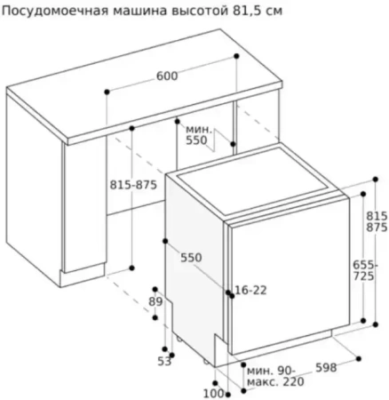 Встраиваемая посудомоечная машина Gaggenau DF270100