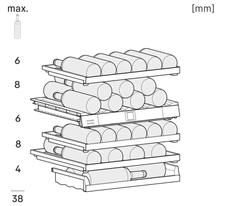 Встраиваемый винный шкаф Liebherr UWpri 3782 Vinidor Selection