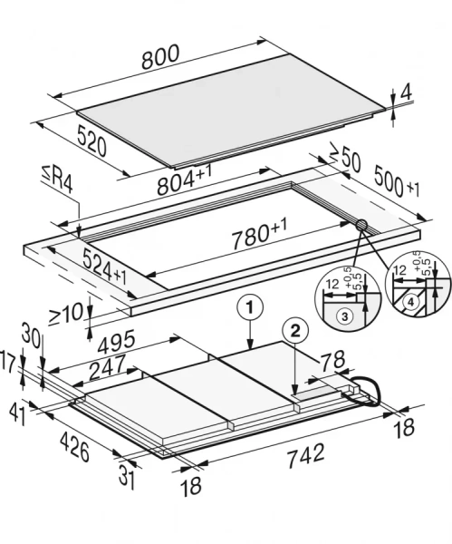 Варочная панель Miele KM7678 FL