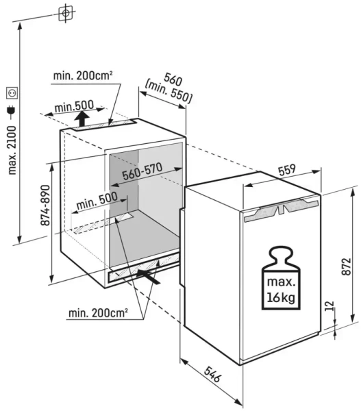 Встраиваемый холодильник Liebherr SIBa 3950 Prime BioFresh