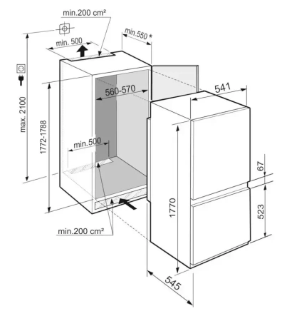 Встраиваемый холодильник Liebherr ICBSd 5122 Plus