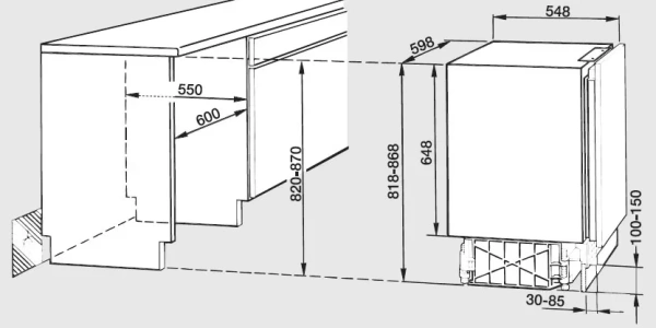 Встраиваемый холодильник Miele K 5122 Ui