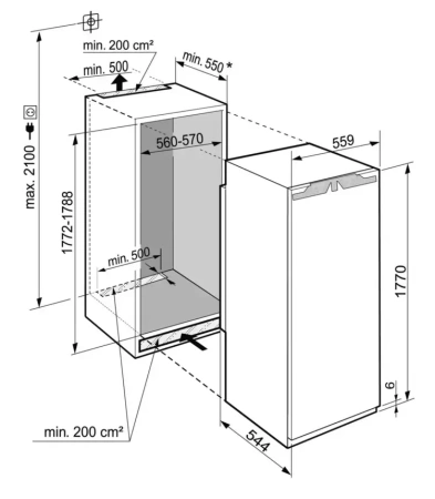 Холодильник Liebherr IKF 3514 Comfort