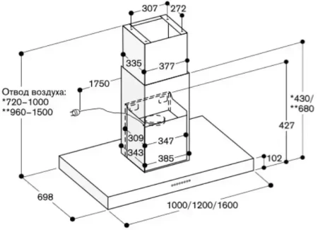 Вытяжка Gaggenau AI 442-100