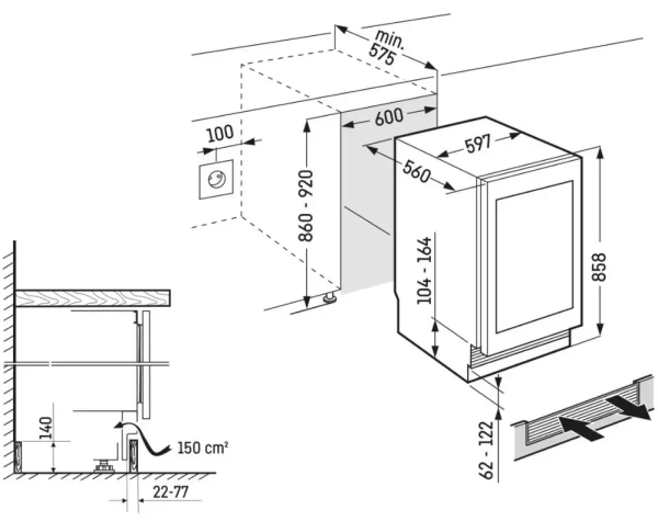 Встраиваемый винный шкаф Liebherr UWpri 3762 Vinidor Selection