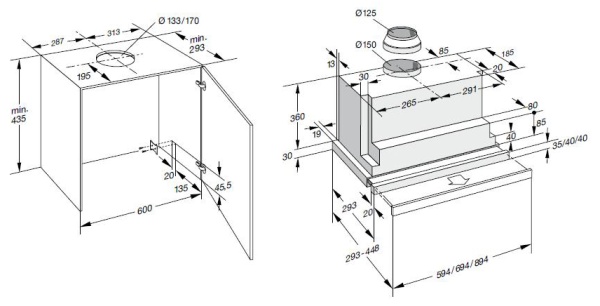 Встраиваемая вытяжка Gaggenau AF 280-190