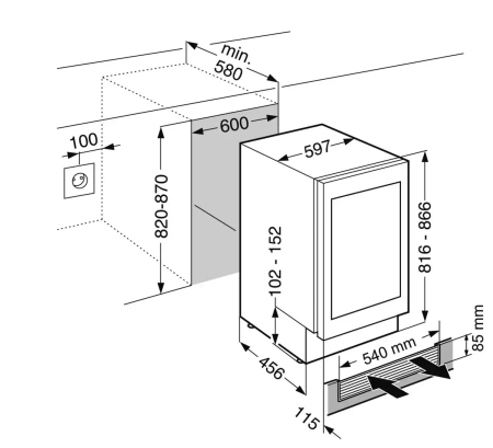 Встраиваемый винный шкаф Liebherr UWTgb 1682