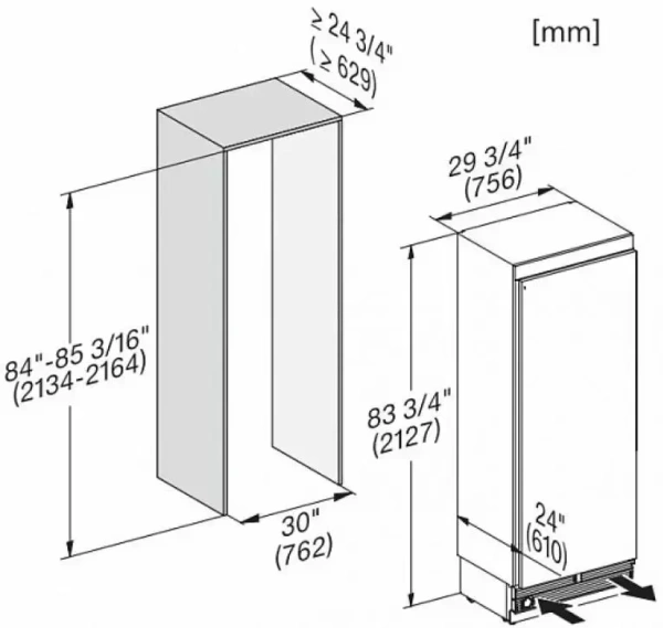 Встраиваемый морозильник Miele F 2813 Vi MasterCool