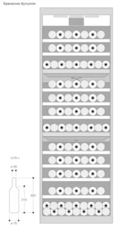 Полновстраиваемый винный шкаф Gaggenau RW466364