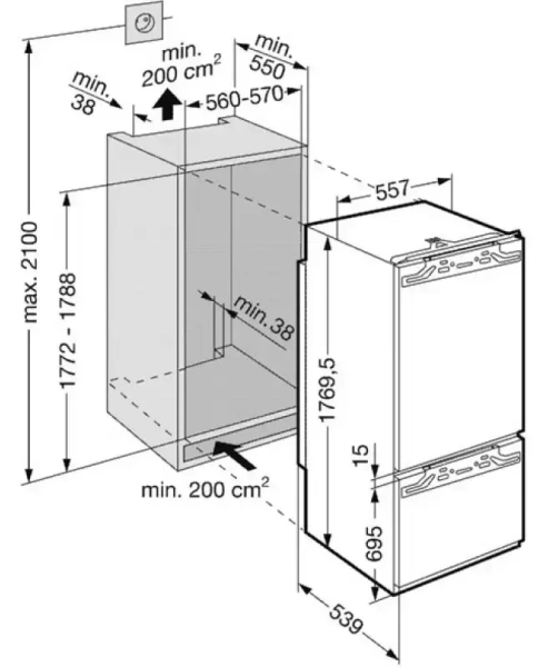 Холодильник Liebherr ICN 3066 Premium NoFrost