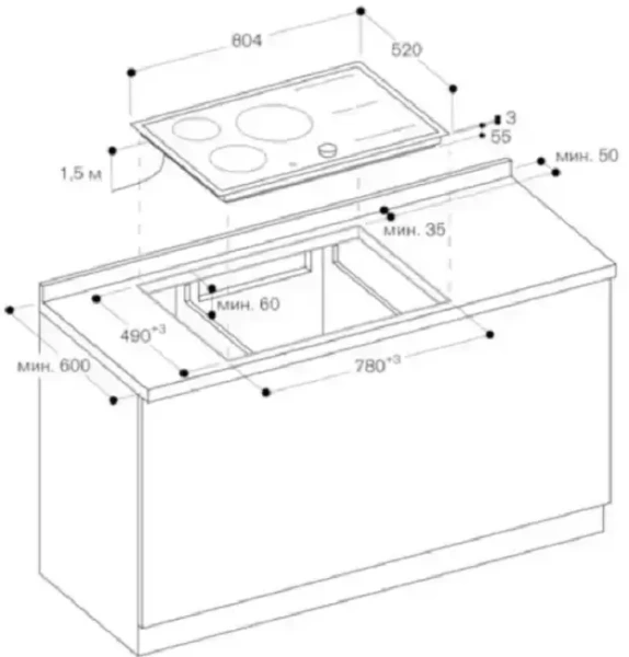 Индукционная варочная панель Gaggenau CI283112