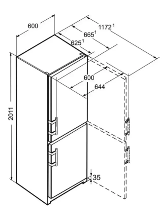 Холодильник Liebherr CNbs 3915 Comfort NoFrost