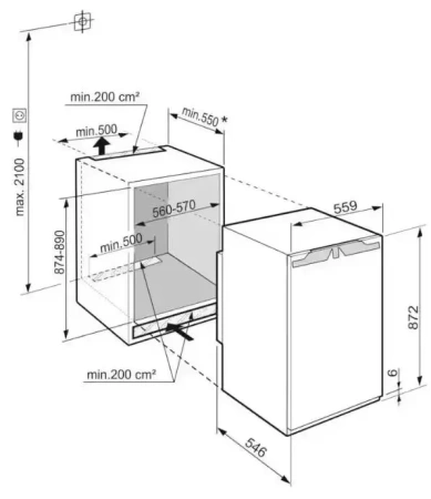 Встраиваемый холодильник Liebherr IRf 3901 Pure