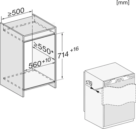 Встраиваемый морозильник Miele FNS 7040 D