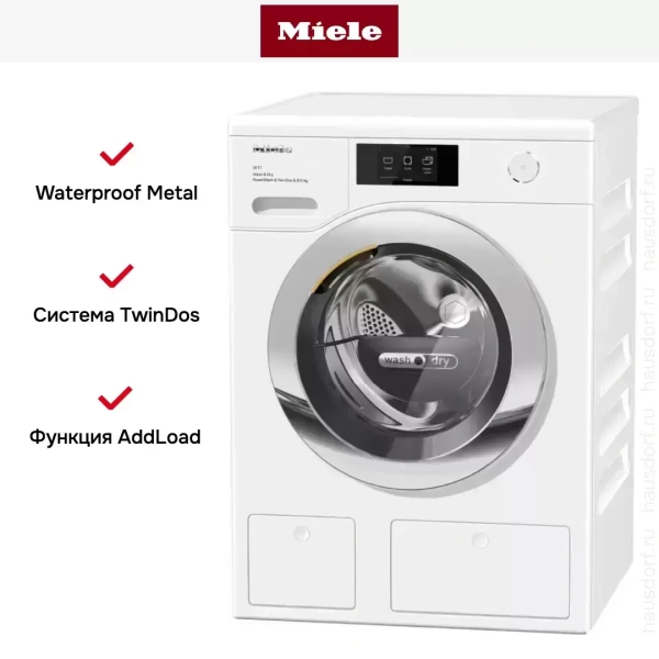 Стирально-сушильная машина Miele WTR860WPM WT1