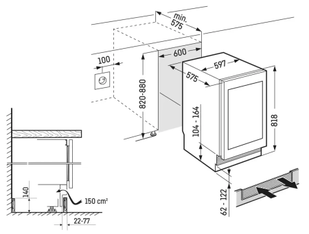 Встраиваемый винный шкаф Liebherr UWgb 3632 Vinidor