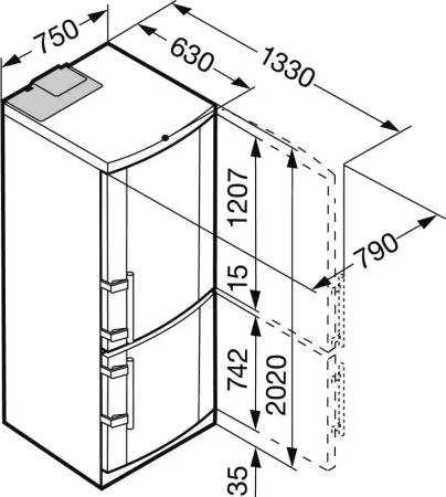 Холодильник Liebherr CN 5113 Comfort NoFrost