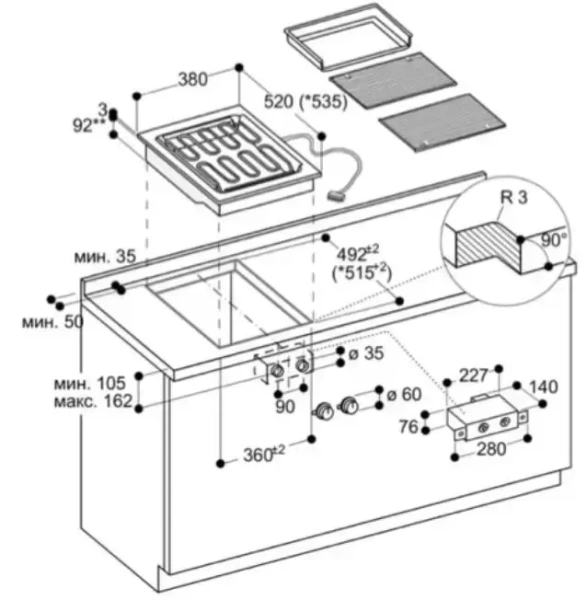 Гриль Gaggenau VR 414-110