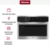 Духовой шкаф с СВЧ Miele H6100B EDST/CLST