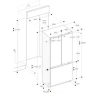 Встраиваемая холодильно-морозильная комбинация Gaggenau RY492304