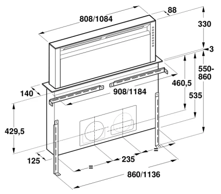 Встраиваемая вытяжка Gaggenau AL 400-121