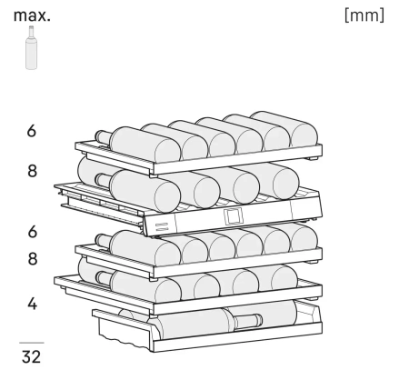 Встраиваемый винный шкаф Liebherr UWpri 3662 Vinidor Selection