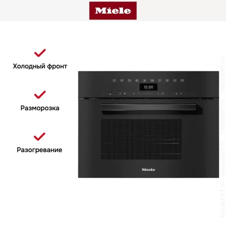 Встраиваемая пароварка с СВЧ Miele DGM7440 OBSW