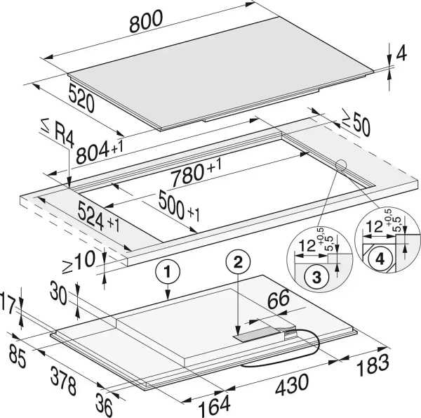 Варочная панель Miele KM 7474 FL