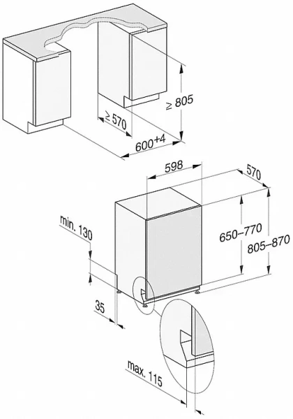 Встраиваемая посудомоечная машина Miele G 7360 SCVi AutoDos