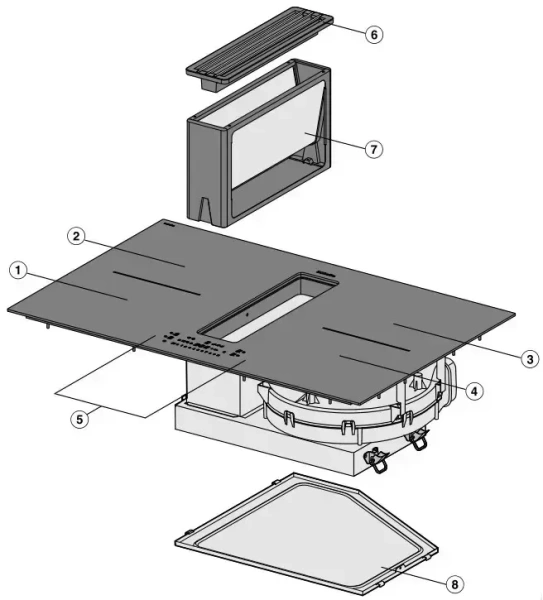 Варочная панель с встроенной вытяжкой Miele KMDA 7476 FR