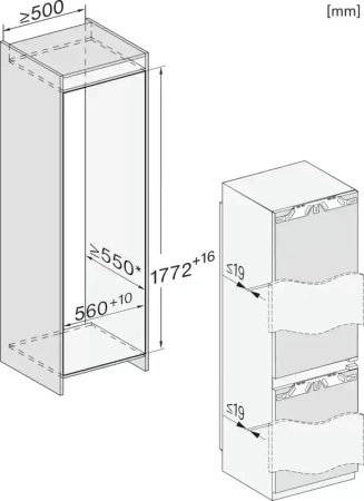 Встраиваемый холодильник Miele KFN 7795 D