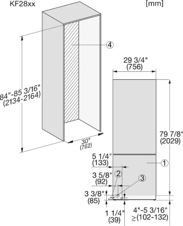 Встраиваемый холодильник Miele KF 2802 VI MasterCool